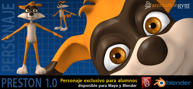 Personaje Preston para curso animacion 3D