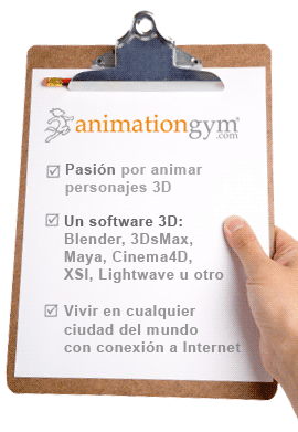 cursos online animacion, Requerimientos